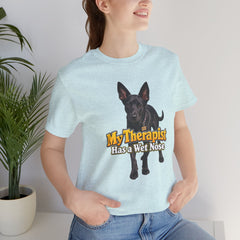 My Therapist Has A Wet Nose Personalized with your dog(s) image T-Shirt