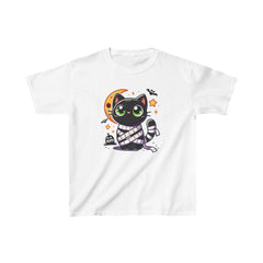 Cute Mummy Cat  - Kids Heavy Cotton™ Tee