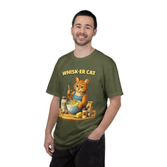 Whisker Cat Baking T-Shirt — Cute Cat Chef Graphic Tee