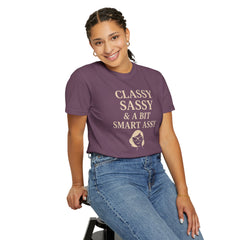 Classy Sassy T-shirt, Unisex Casual Top, Statement Tee, Gift for Her, Fashion Apparel, Birthday Humor Shirt