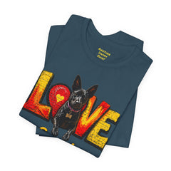 Personalized Love Your Dog T-Shirt — Designed with your dogs name and picture Graphic Tee