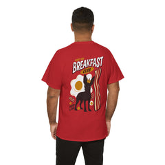Breakfast Club Dog T‑Shirt — Retro Bacon & Eggs Graphic Tee