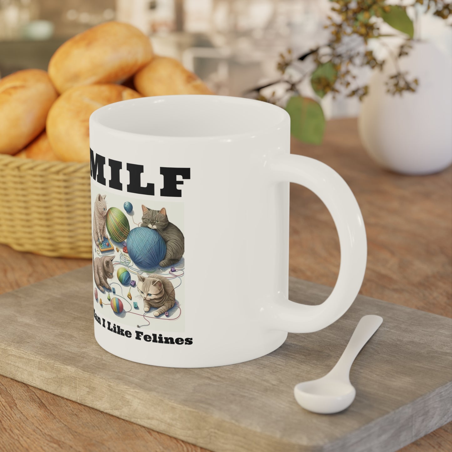 MILF Funny Cats, Ceramic Mug