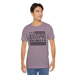 Raising Patriots Tee – Americana Stars & Stripes Family Pride T-Shirt