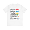 Autism - Always Unique Totally Intelligent Sometimes Mysterious Unisex Softstyle T-Shirt