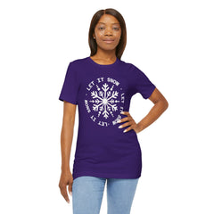 Let It Snow Snowflake T-Shirt — Christmas Winter Tee