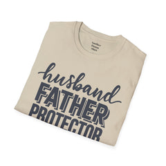 Husband Father Protector Hero Unisex Softstyle T-Shirt