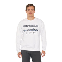 Bolder Font MERRY  CHRISTMAS Submarine Brotherhood -Unisex Crewneck Sweatshirt