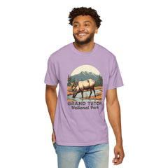 Grand Teton National Park Graphic, Comfort Colors Soft Relaxed Fit Unisex Garment-Dyed T-shirt