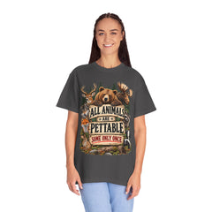 All Animals Are Pettable T-Shirt – Funny Animal Lover Wildlife Design