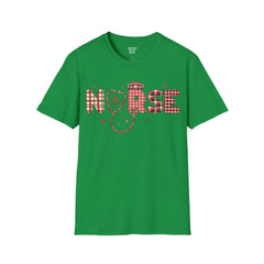 Christmas Nurse - Unisex Softstyle T-Shirt | Nurse Awareness, Medical Wear, Gift For Her, Scrubs T, Medical Staff Gift, Registered Nurse, RN