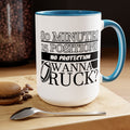 FUNNY RUGBY MUG  Two-Tone Coffee Mug, 15oz