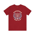 Hanukkah Social Club with Menorah - Unisex Jersey Short Sleeve Tee