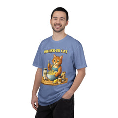 Whisker Cat Baking T-Shirt — Cute Cat Chef Graphic Tee