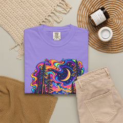 Mystical Psychedelic Moonlit Forest T-Shirt