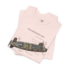How Submarines Work Unisex Tee - Educational Graphic Shirt for Maritime Enthusiasts