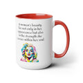 Marilyn Monroe Graphic Mug, A woman's beauty quote