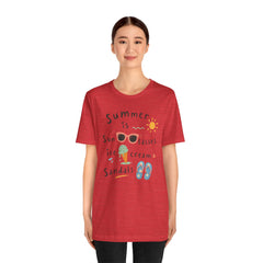 Summer Is — Graphic Tee (Sunglasses, Ice Cream & Sandals)