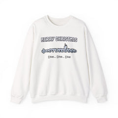 Bolder Font MERRY  CHRISTMAS Submarine Brotherhood -Unisex Crewneck Sweatshirt