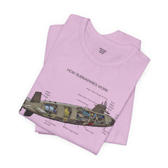 How Submarines Work Unisex Tee - Educational Graphic Shirt for Maritime Enthusiasts