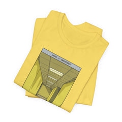 Do Not Question The Hallway T-Shirt — Retro Yellow Corridor Graphic Tee