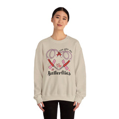 You Give Me Butterflies - Unisex Heavy Blend™ Crewneck Sweatshirt