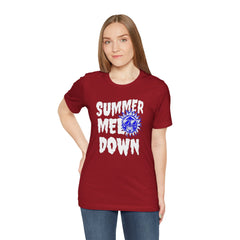 Summer Meltdown Graphic Tee — "Summer Melt Down" Sun Design