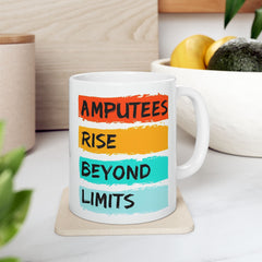 Amputee Motivational Ceramic Mug - Inspiring Quotes for Daily Motivation