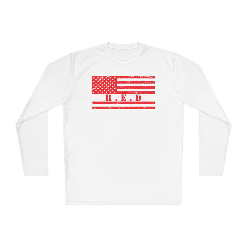 RED Friday, Army Navy Air Force Marines, Patriotic, Remember Everyone Deployed, Support Our Troops, - Unisex Lightweight Long Sleeve Tee