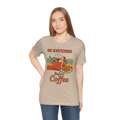 Cozy Coffee Lover Tee, No Kvetching Before Coffee Shirt, Funny Gift for Coffee Enthusiasts, Unisex Casual Apparel, Perfect for [...]