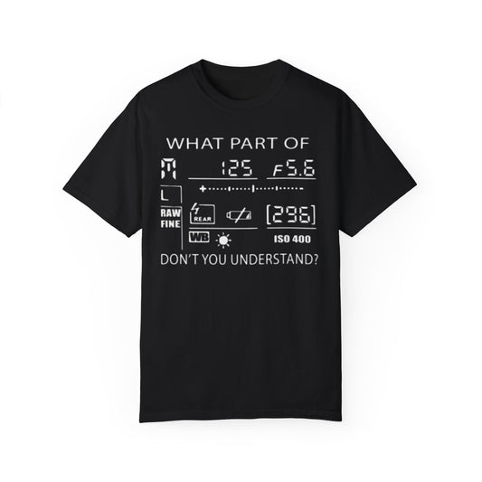 CAMERA DISPLAY, Graphic Unisex Garment-Dyed T-shirt