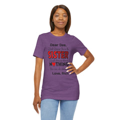 Personalized Funny Sister Insult Tee Shirt