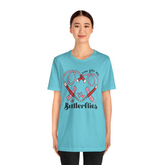 Phlebotomist Heart Butterflies Tee