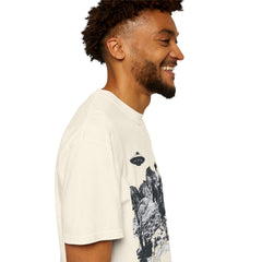 UFO Meets Cowboy Unisex Garment Shirt -Dyed  T Shirt