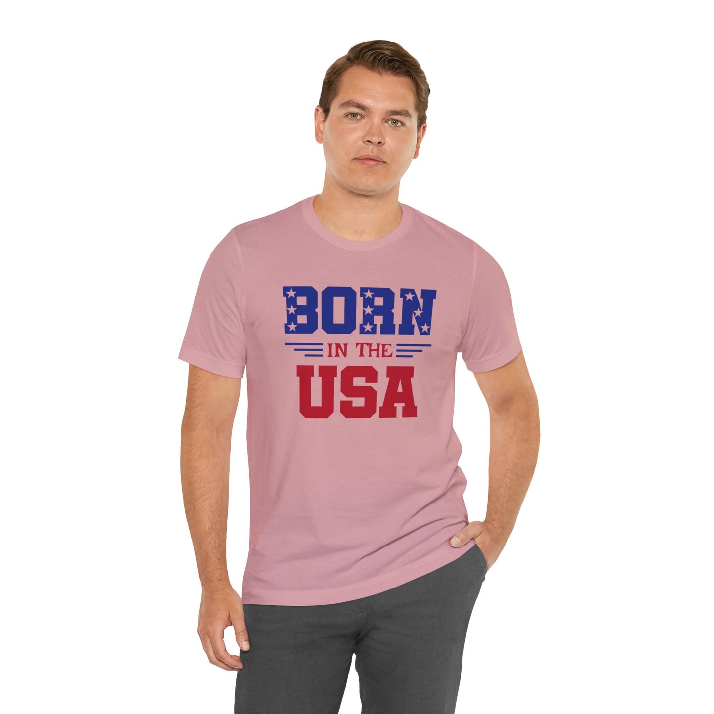 Born In The USA, Unisex Jersey Short Sleeve Tee