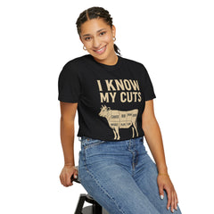 Funny Cow Cuts Unisex T-Shirt - Gift for Meat Lovers, BBQ Parties