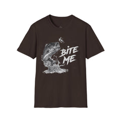 Bite Me Unisex Softstyle T-Shirt  A unique gift idea for people who love to fish