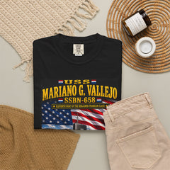 USS Mariano G. Vallejo SSBN-658 Submarine T-Shirt — Forty One For Freedom Patriotic Tee