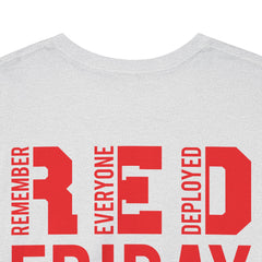 SUBMARINER RED Friday T Shirt with Fouled Anchor, American Flag, FBM / Boomer Silhouette. Remember Everyone Deployed, Dolphins