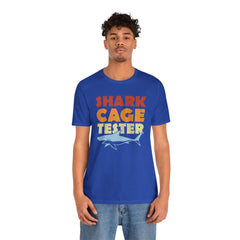 SHARK CAGE TESTER - Graphic Unisex Short Sleeve Tee