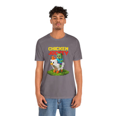 Video Game Chicken Jockey Tee - Unisex Short Sleeve T-Shirt