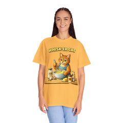 Whisker Cat Baking T-Shirt — Cute Cat Chef Graphic Tee