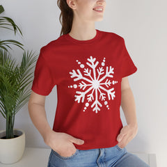 Let It Snow Galaxy Snowflake T-Shirt — Christmas Winter Starburst Tee