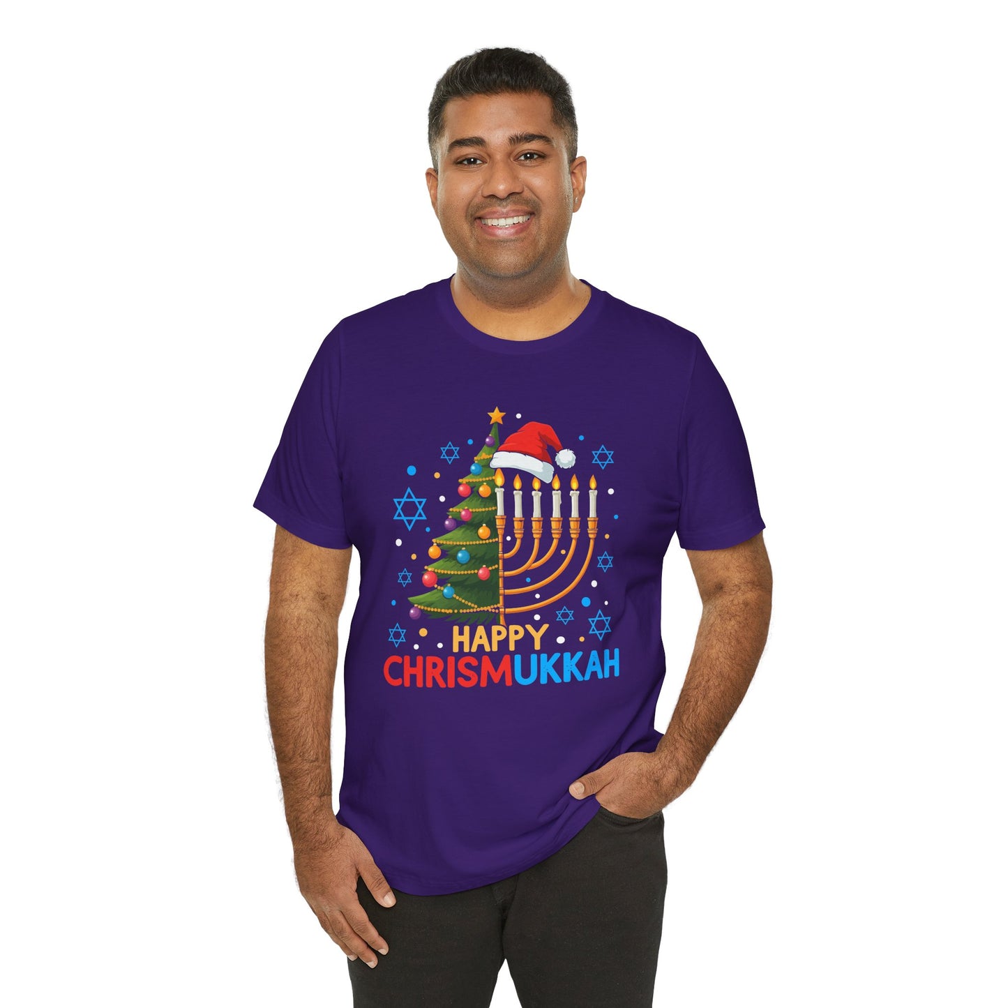 Happy Christmukka - Unisex Jersey Short Sleeve Tee