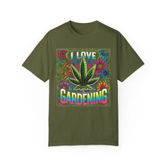 I LOVE GARDENING TShirt, Vintage Style tee, Leaf Graphic Tee, Weed Lover, Smoke Cannabis tee, Relaxed Fit tee, Stoner Lifestyle, Marijuana
