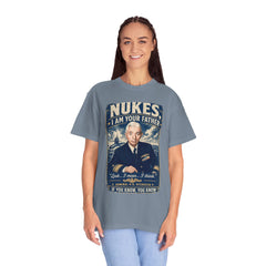 Nukes I Am Your Father Vintage United States Navy Nuclear Power Submarine Graphic T-Shirt