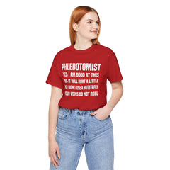 Phlebotomist Humor Tee, Funny Medical Shirt, Nurse Gift, Blood Tech Wear, Cute Phlebotomy Humor, Healthcare Apparel