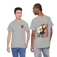 Breakfast Club Dog T‑Shirt — Retro Bacon & Eggs Graphic Tee