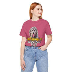 My Therapist Has A Wet Nose Personalized with your dog(s) image T-Shirt