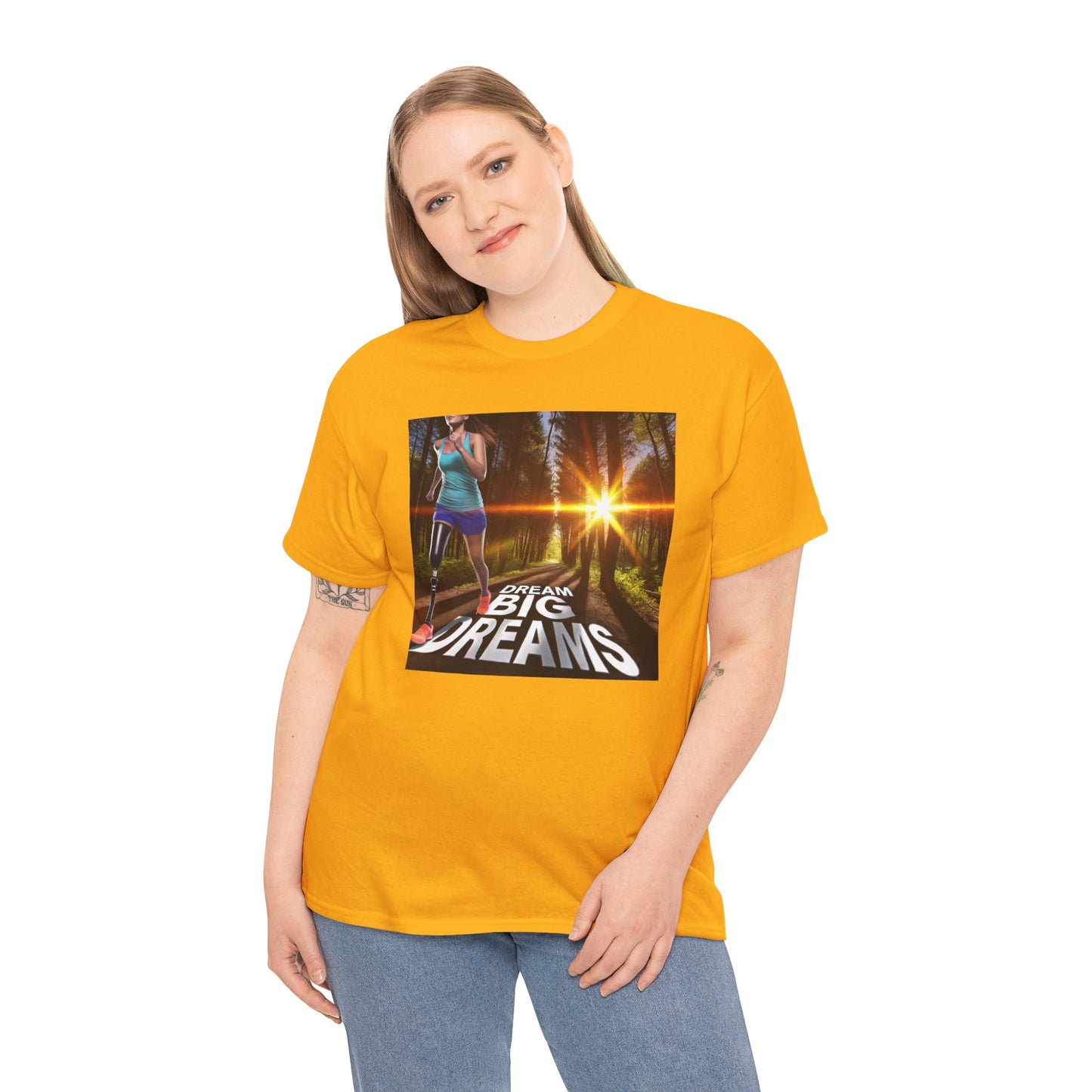 Amputee Dream Big Dreams  - Unisex Heavy Cotton Tee